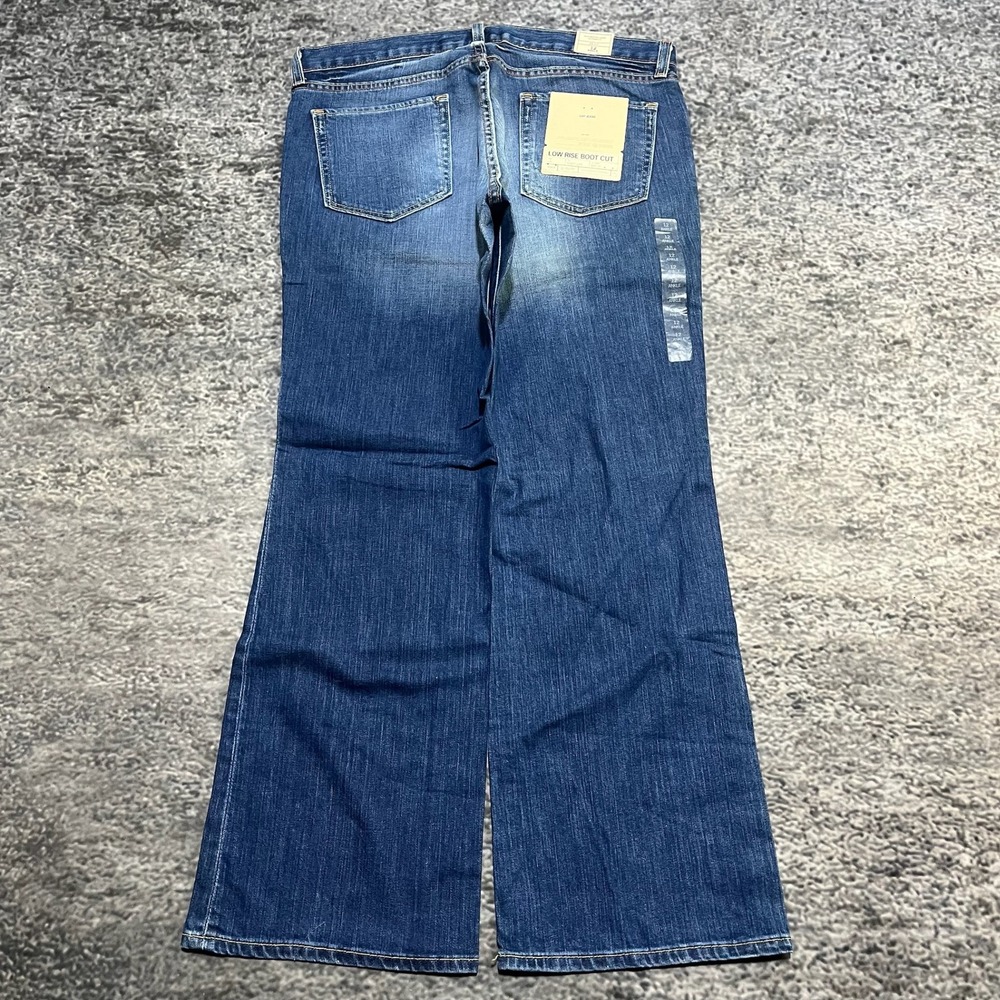NWT Gap Low Rise Bootcut Jeans Womens 12 (34x30) Blue Western Hippie Y2K - Picture 1 of 16
